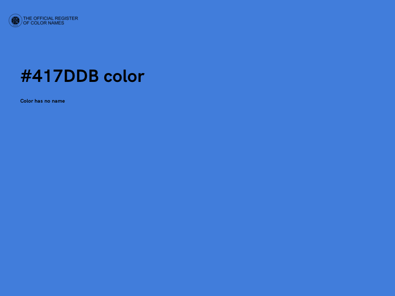 #417DDB color image