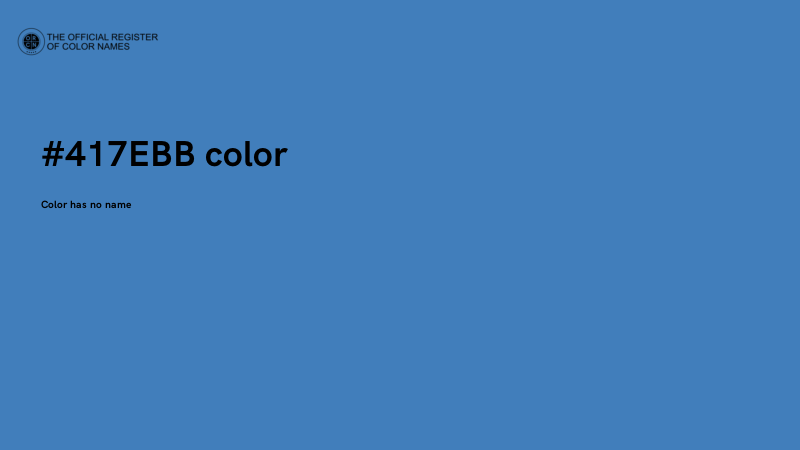 #417EBB color image