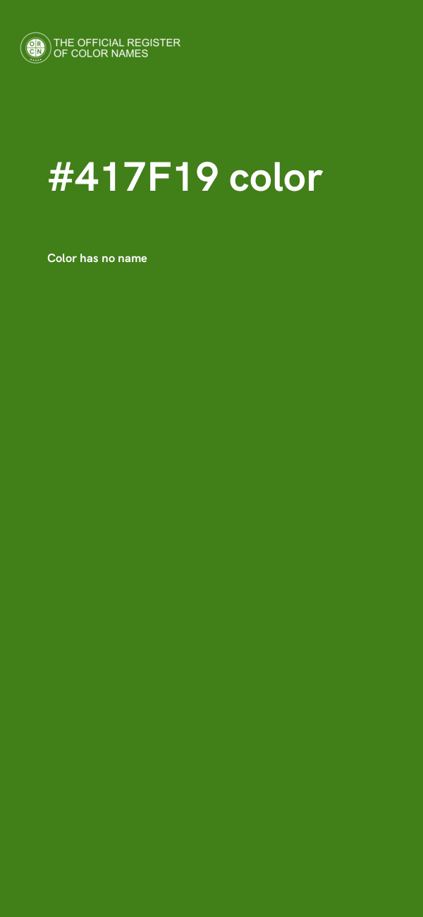 #417F19 color image