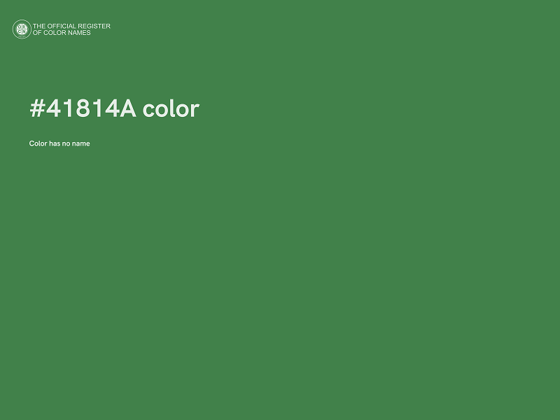 #41814A color image