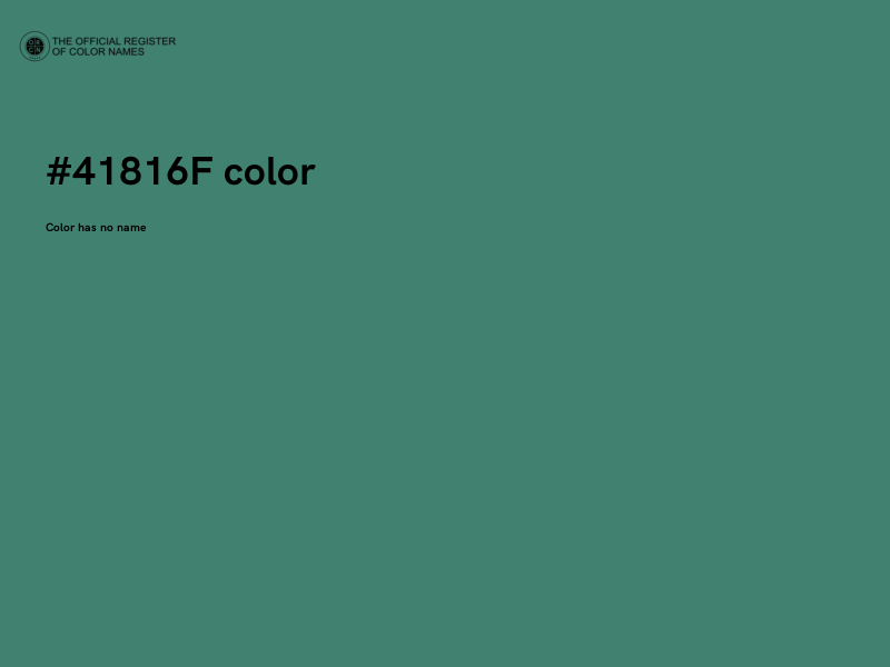 #41816F color image