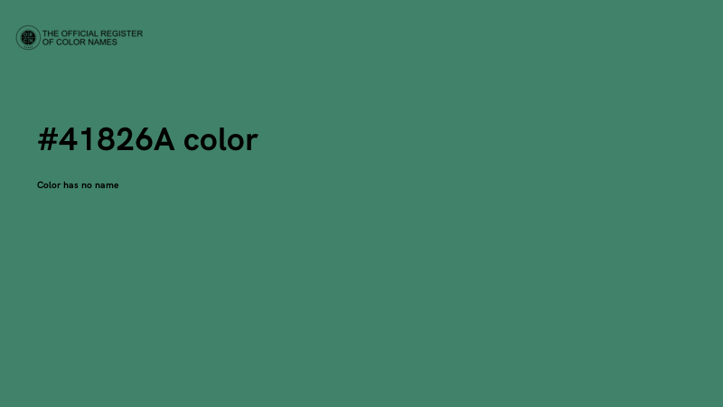 #41826A color image