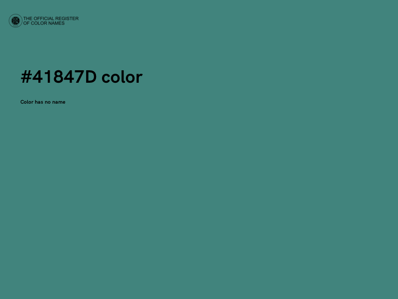 #41847D color image