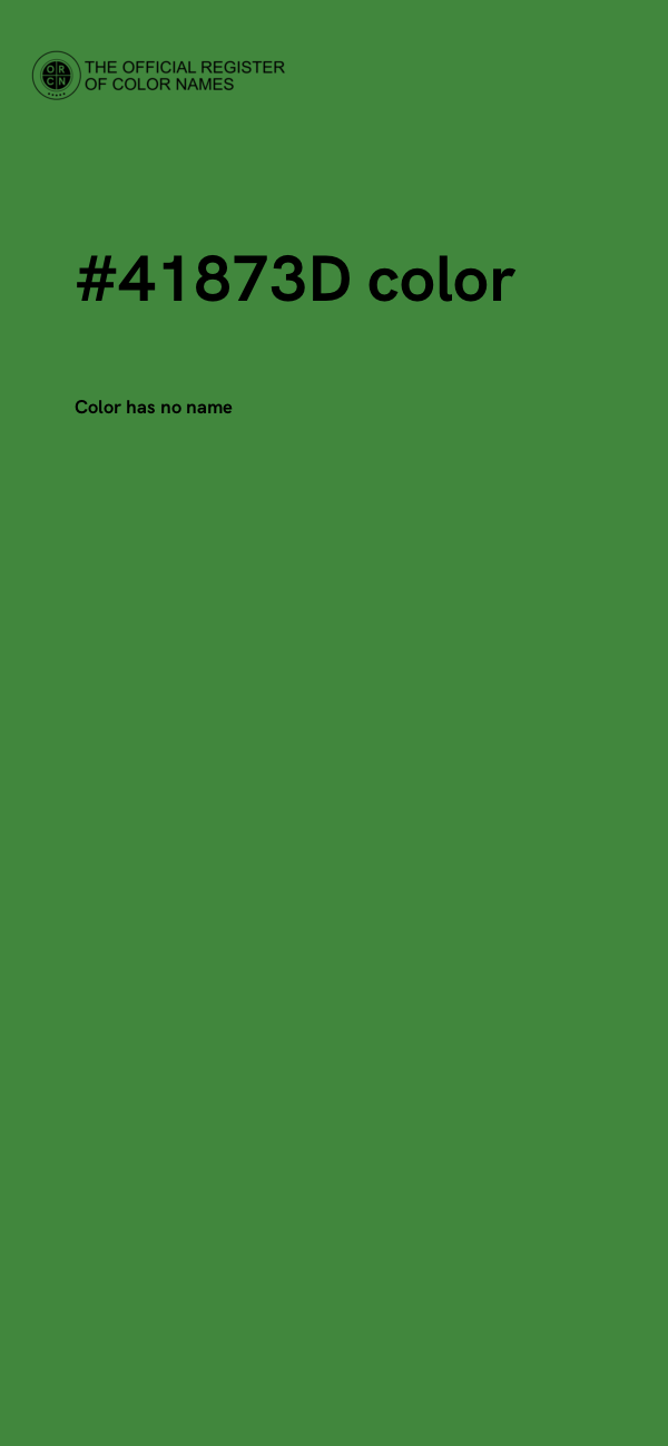 #41873D color image