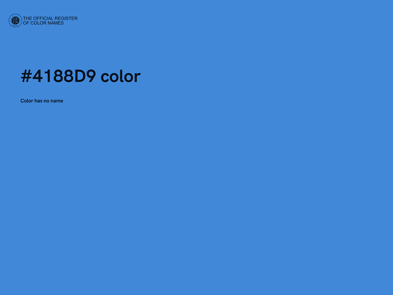 #4188D9 color image