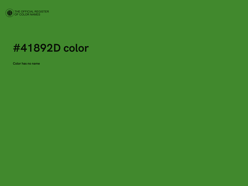 #41892D color image