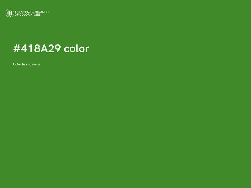 #418A29 color image