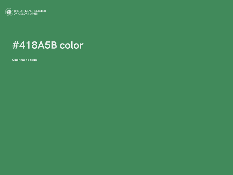 #418A5B color image