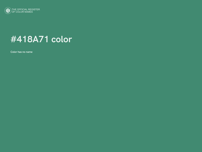 #418A71 color image