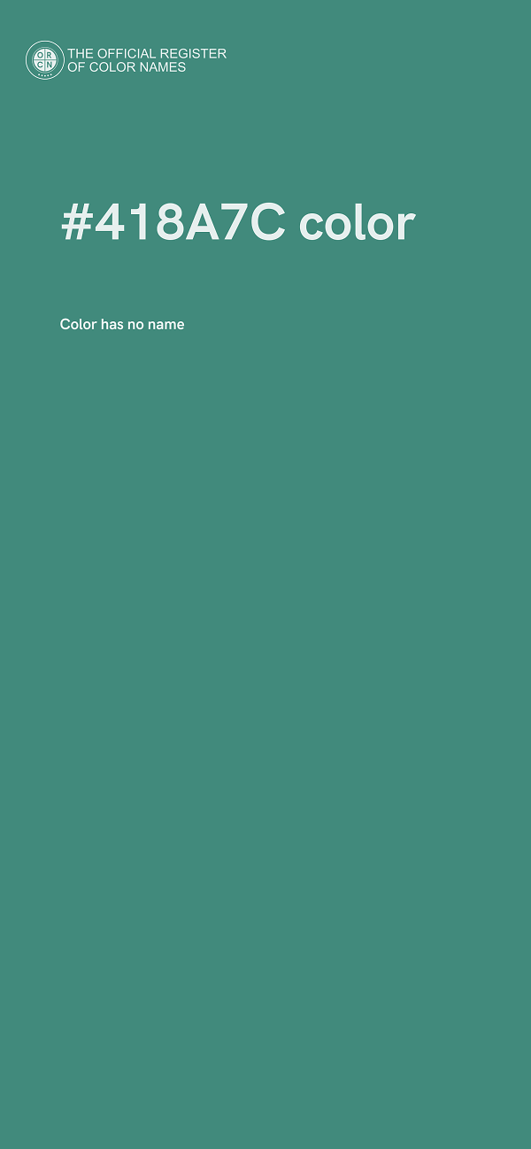 #418A7C color image
