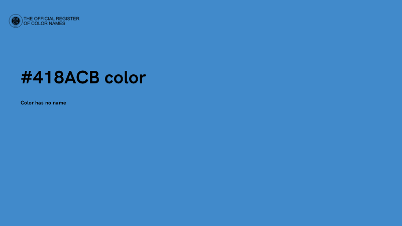 #418ACB color image