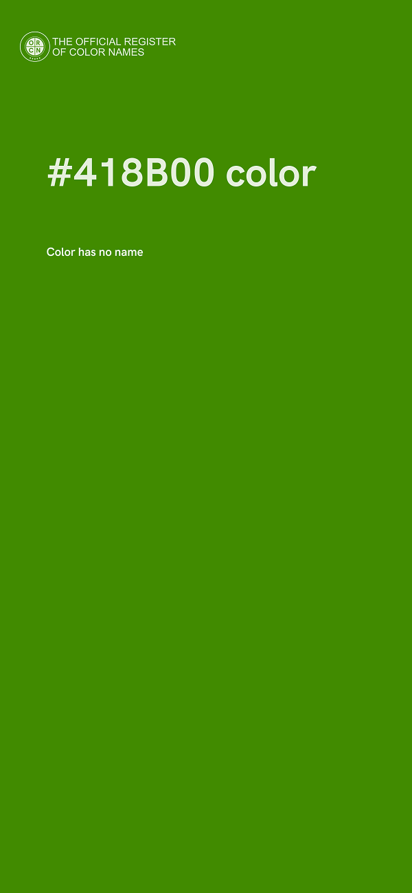 #418B00 color image