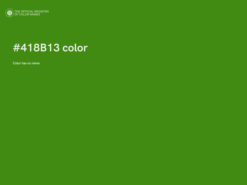 #418B13 color image