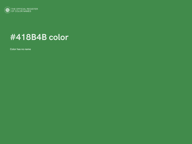 #418B4B color image