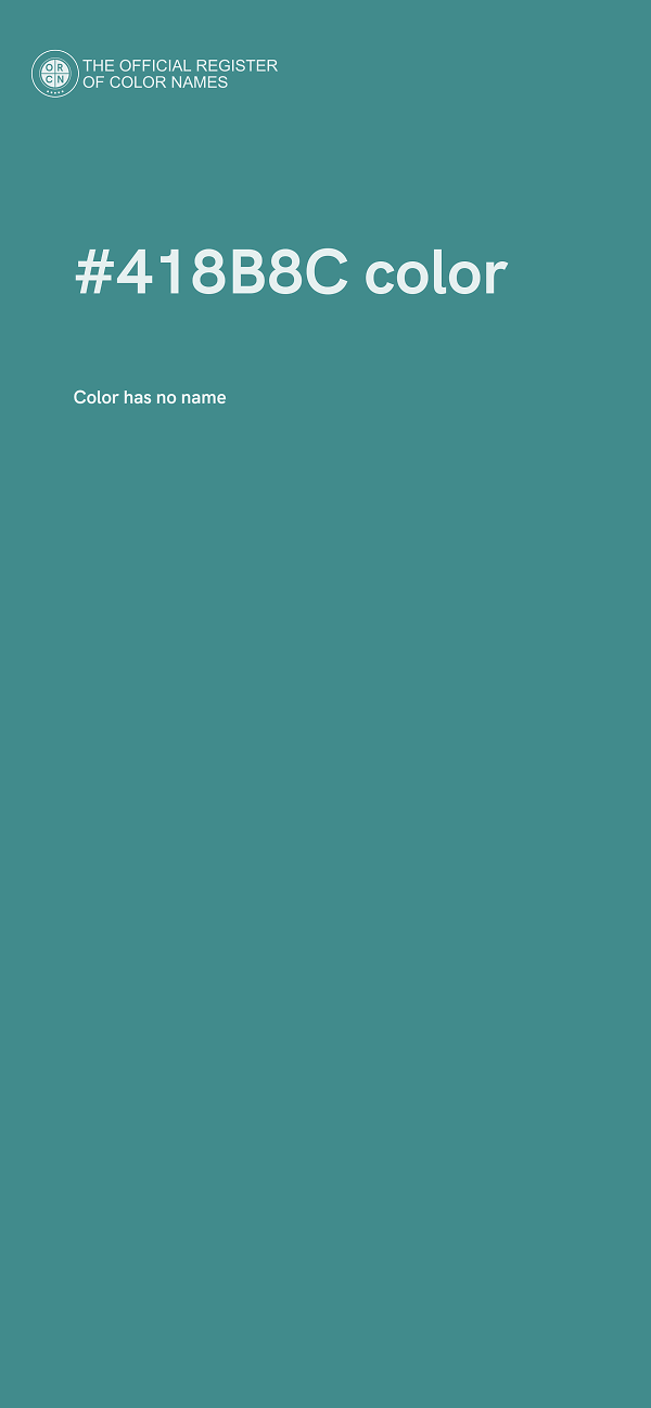 #418B8C color image