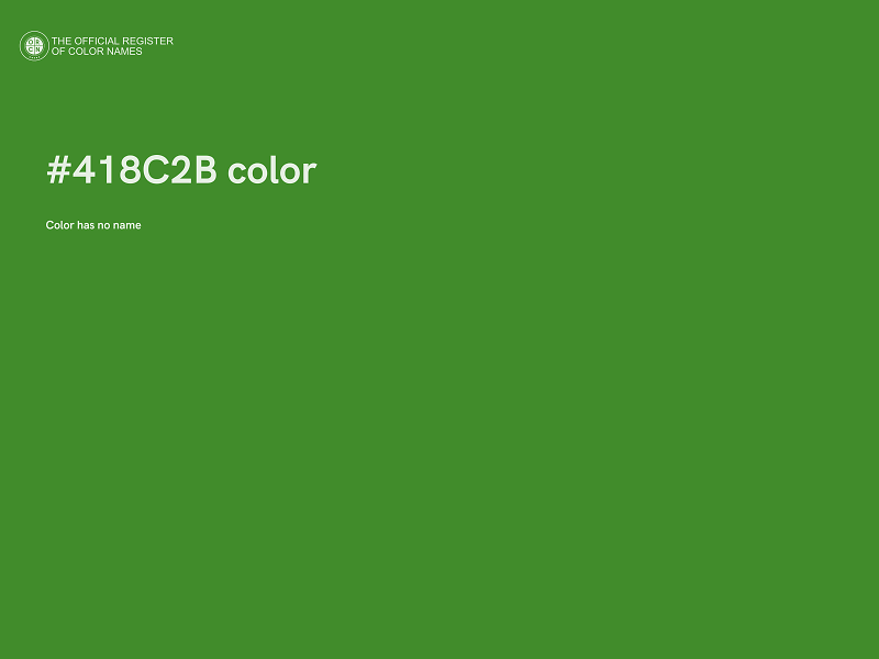 #418C2B color image