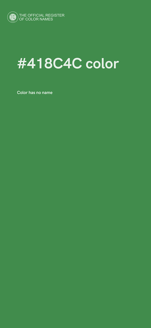 #418C4C color image