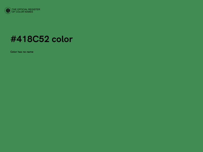 #418C52 color image