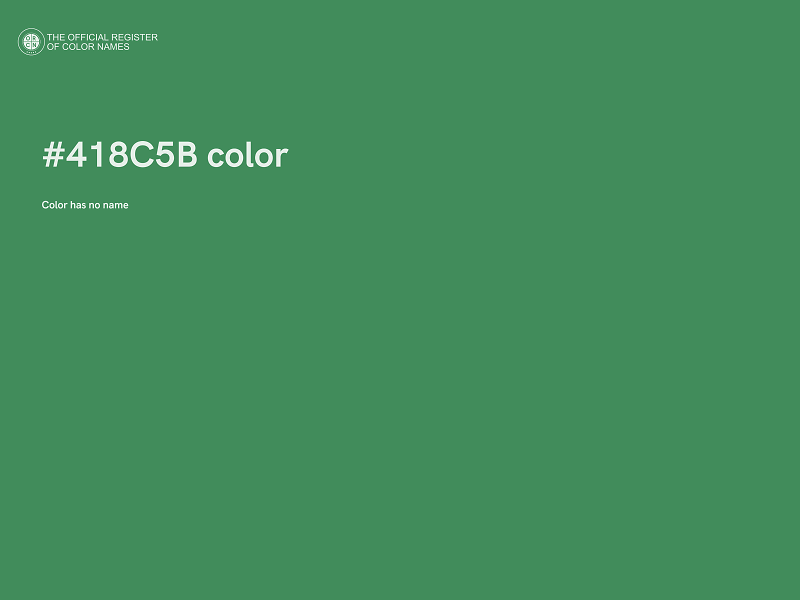 #418C5B color image