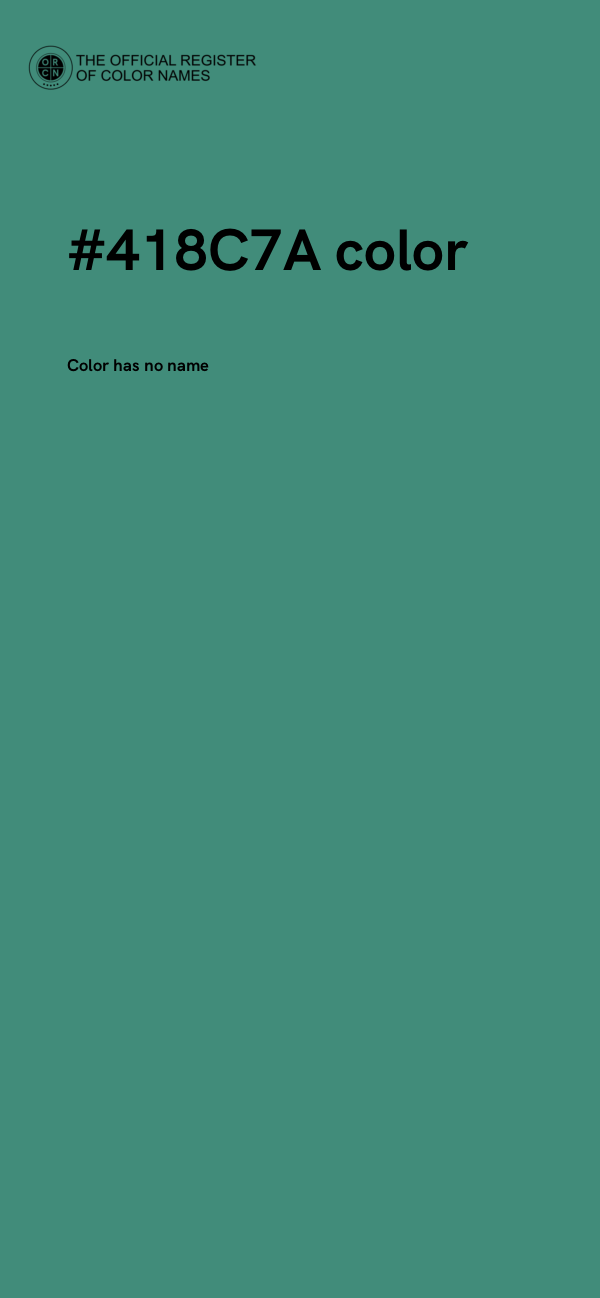 #418C7A color image