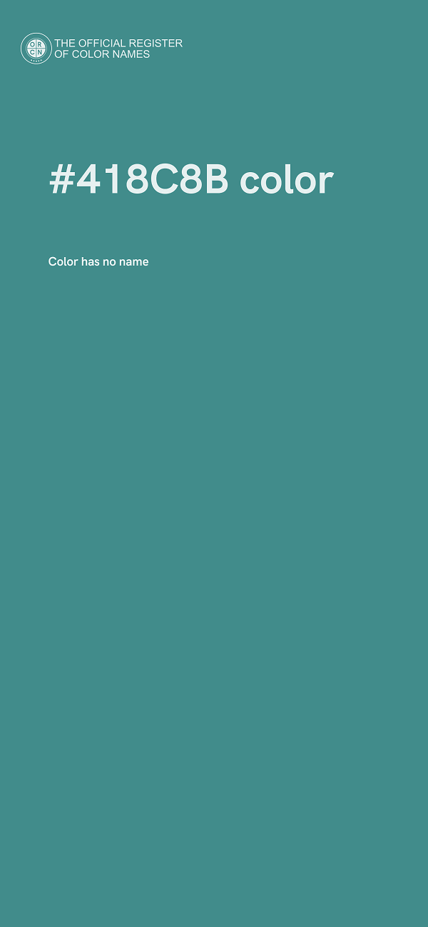 #418C8B color image