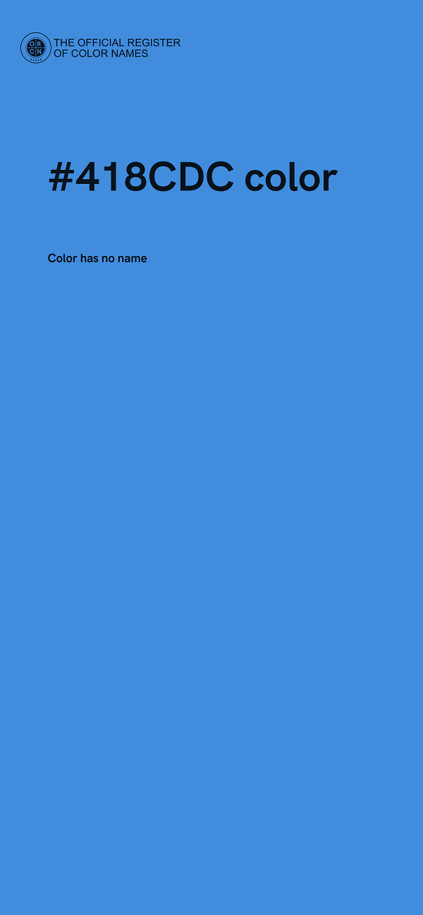 #418CDC color image