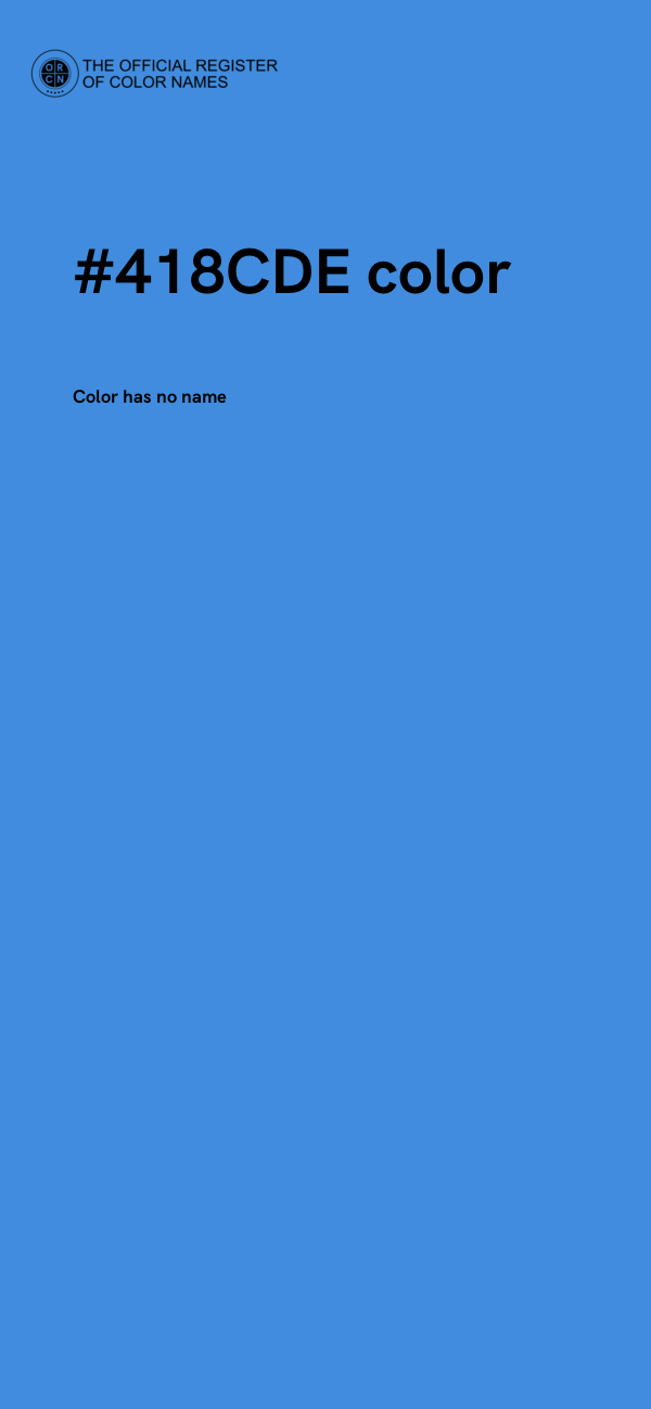 #418CDE color image