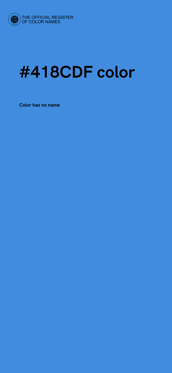 #418CDF color image
