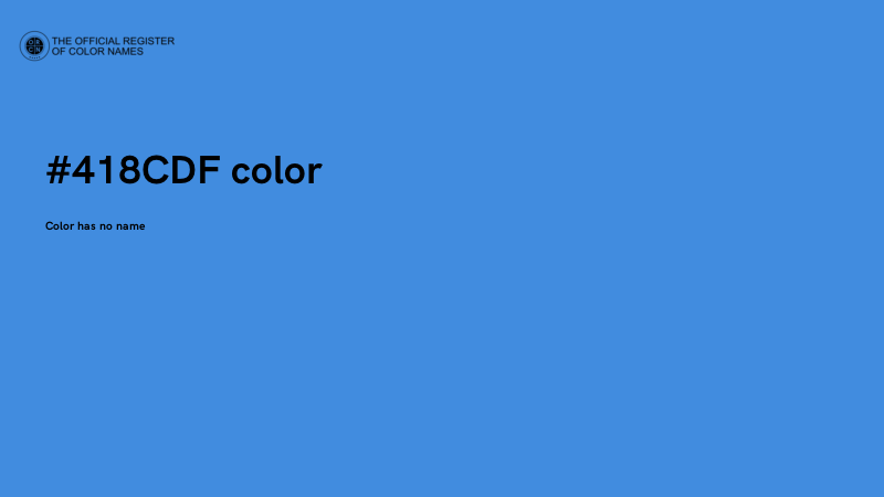 #418CDF color image
