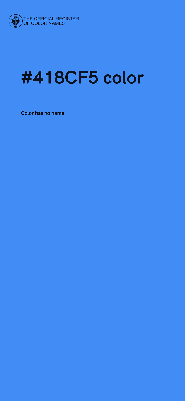 #418CF5 color image