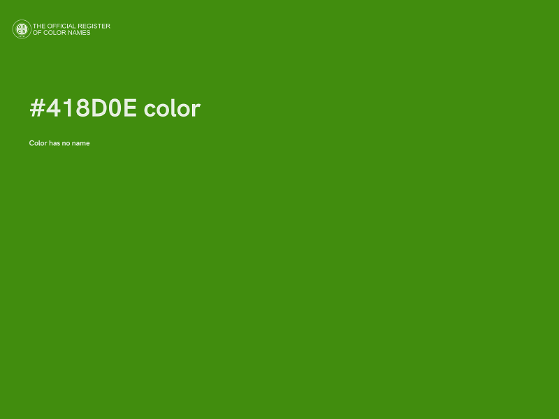 #418D0E color image