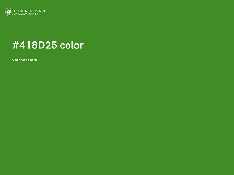 #418D25 color image