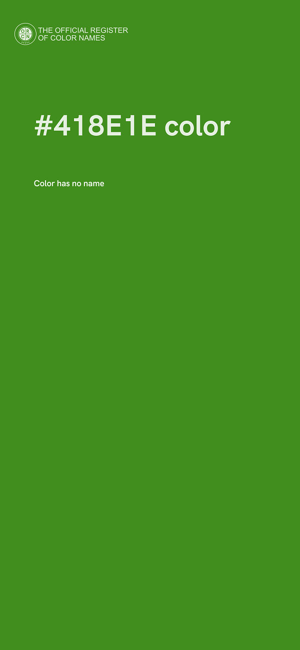 #418E1E color image