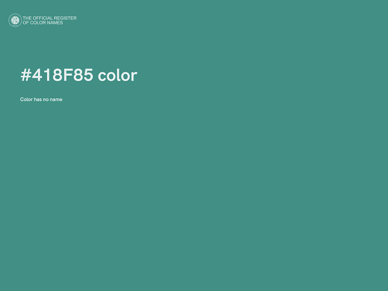 #418F85 color image