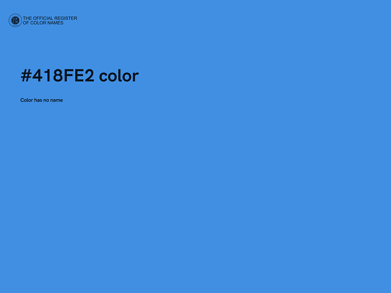 #418FE2 color image