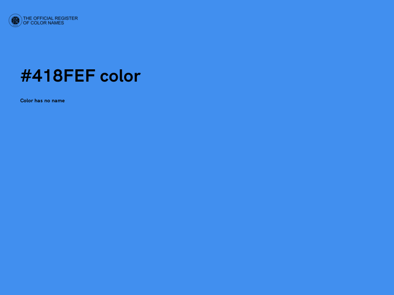 #418FEF color image