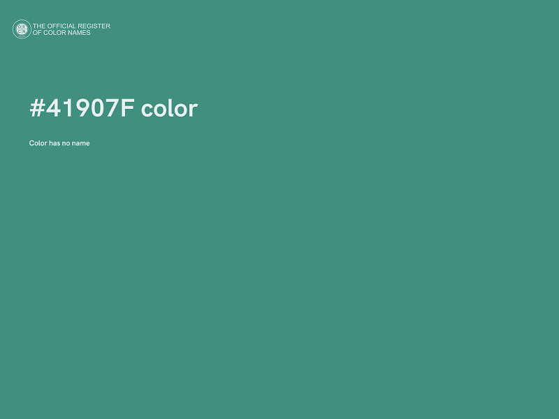#41907F color image