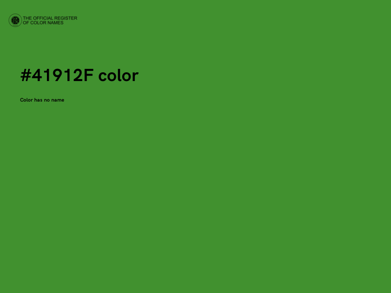 #41912F color image