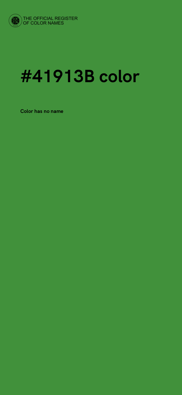 #41913B color image