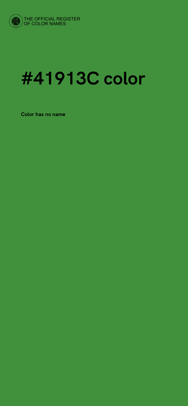 #41913C color image