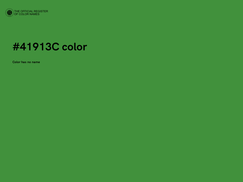 #41913C color image