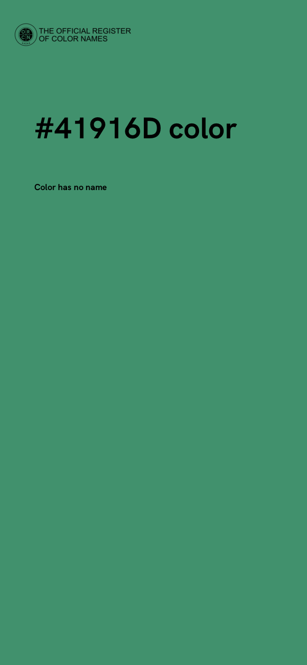 #41916D color image