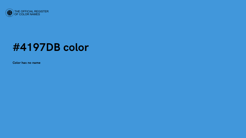 #4197DB color image