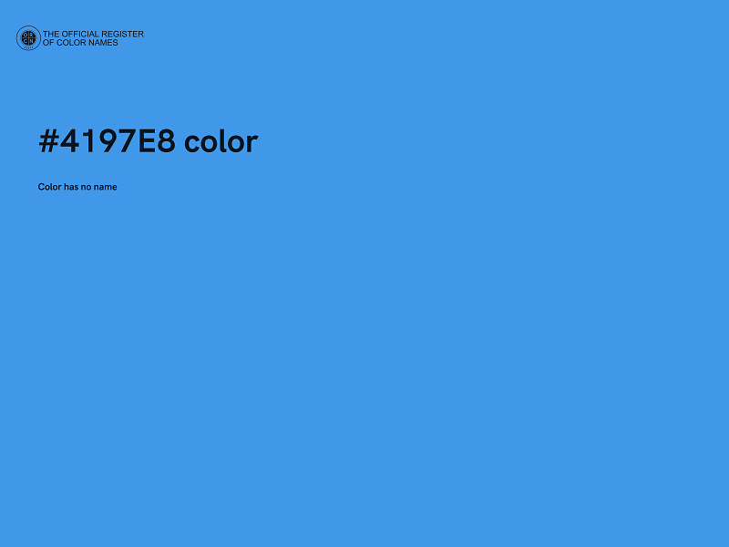 #4197E8 color image