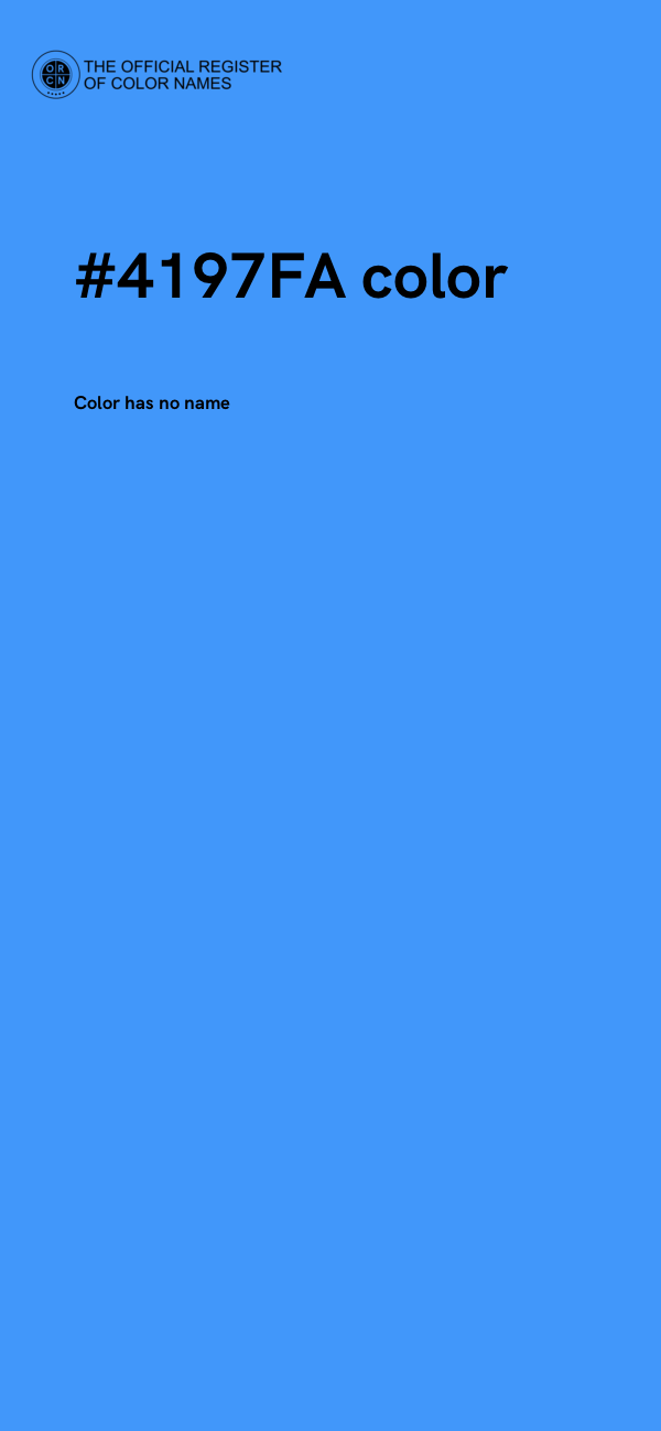 #4197FA color image