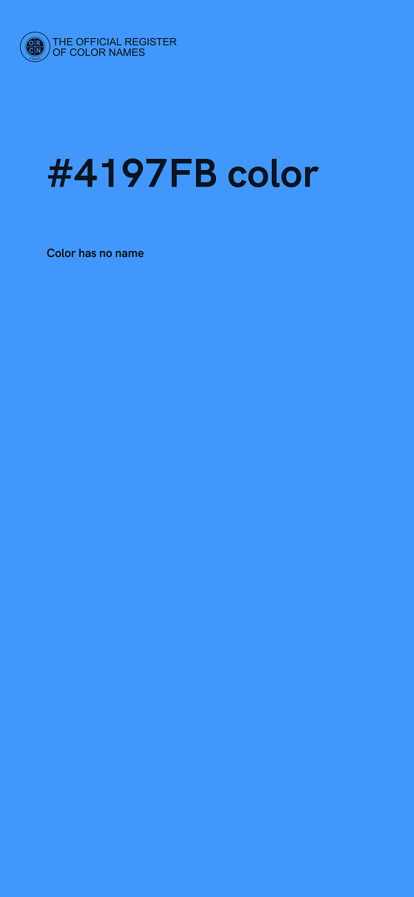 #4197FB color image