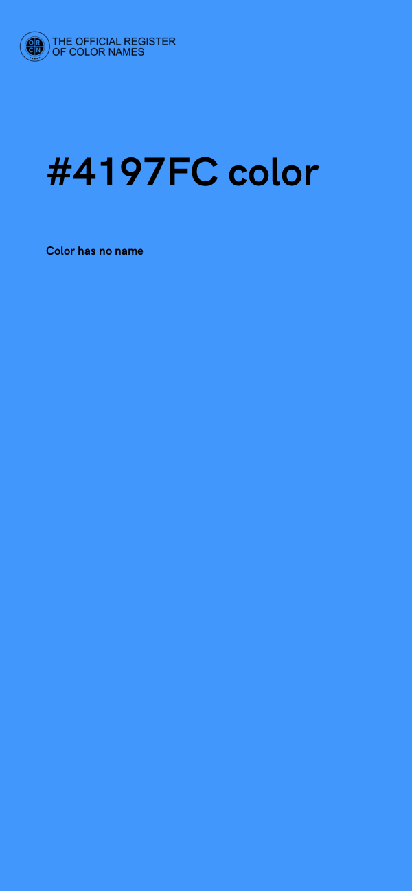 #4197FC color image