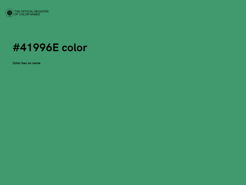 #41996E color image