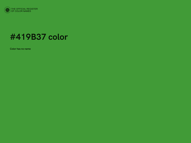 #419B37 color image