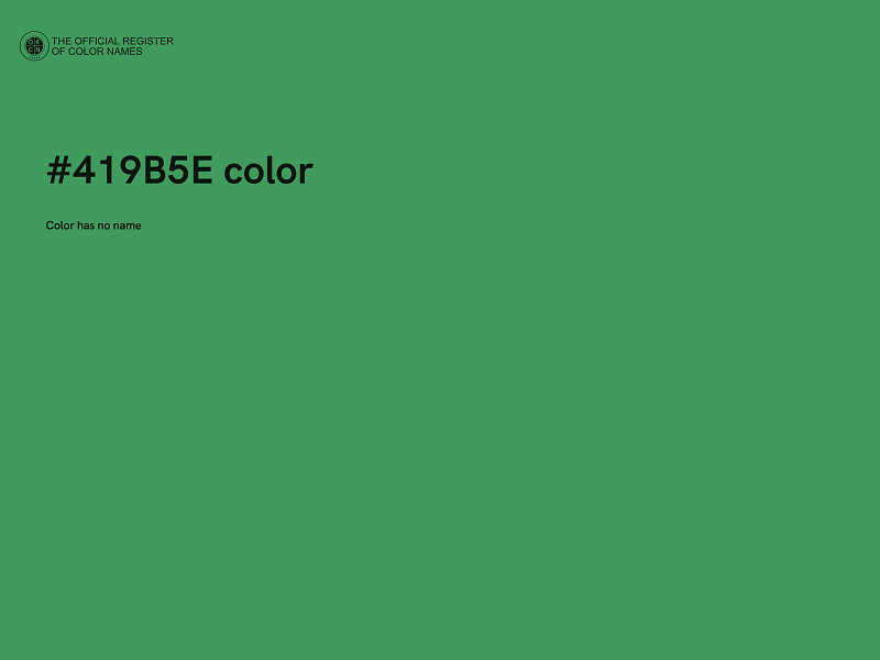 #419B5E color image